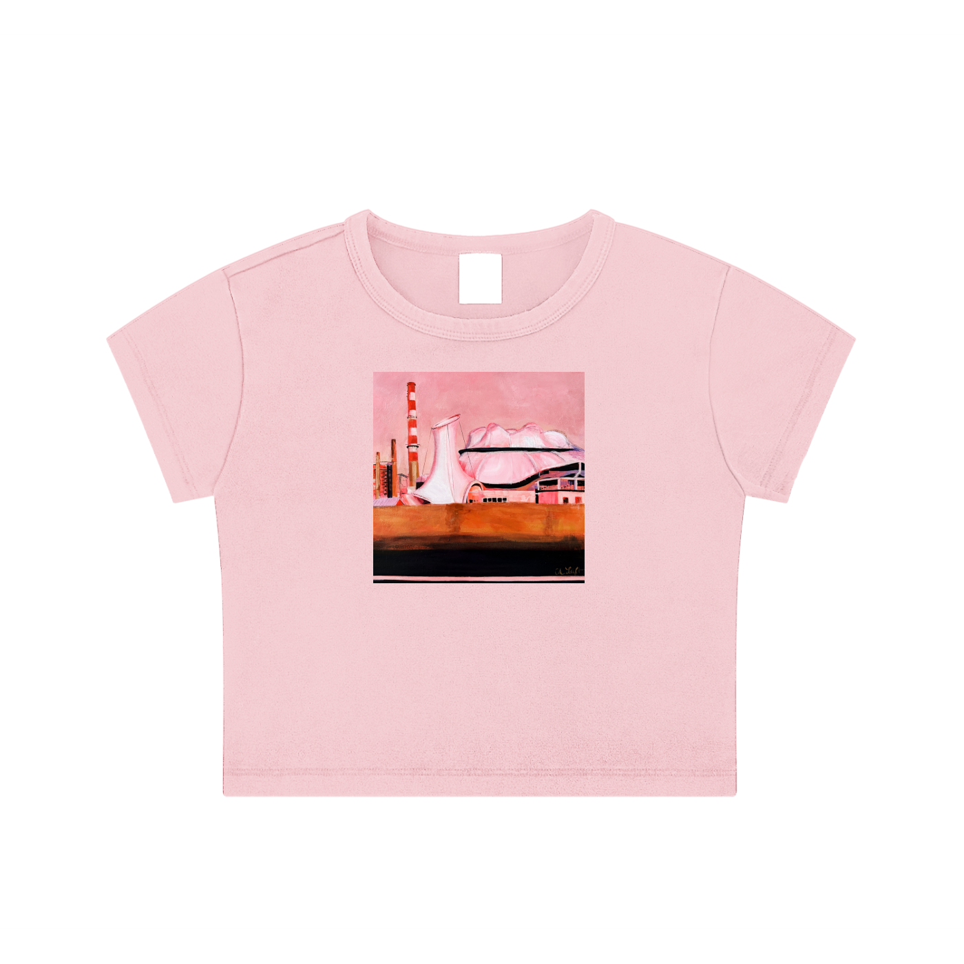 Cropped Smokestacks T-Shirt