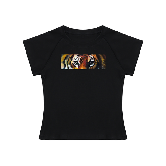 Fitted Tiger (front and back) Women's T-Shirt