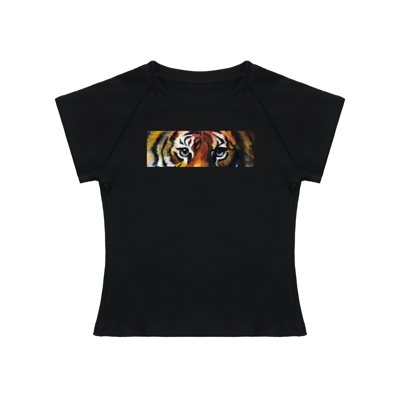 Fitted Tiger (front and back) Women's T-Shirt