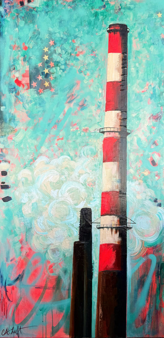 I’m Only a Quitter in Regards to Smoking, 24x48”